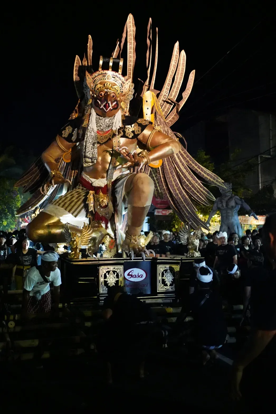 Ogoh-Ogoh burning in the Sasa Burn Your Fear campaign